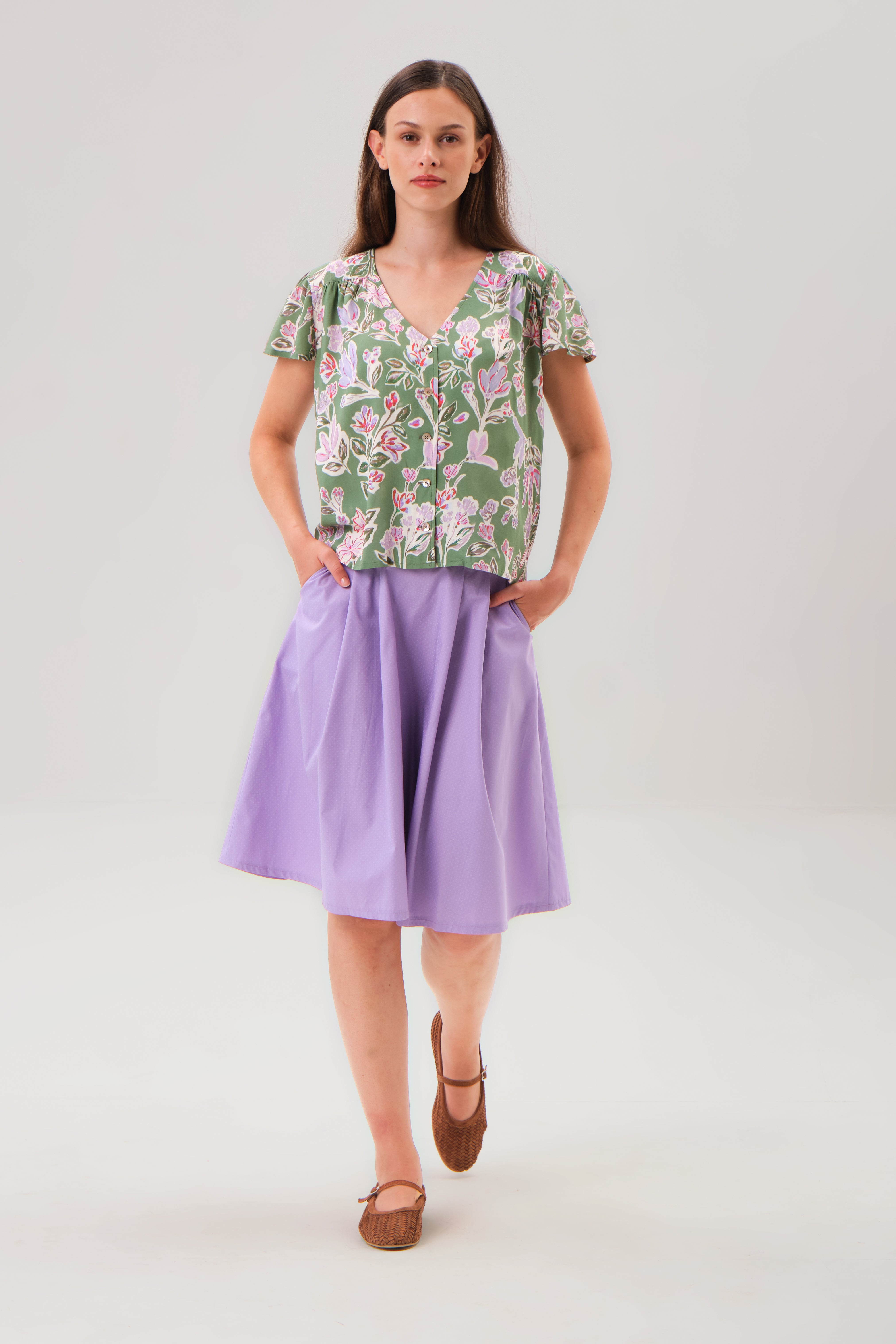 felicitas-rosa-damen-trachtenrock-64er-l-nge-rosa image 1