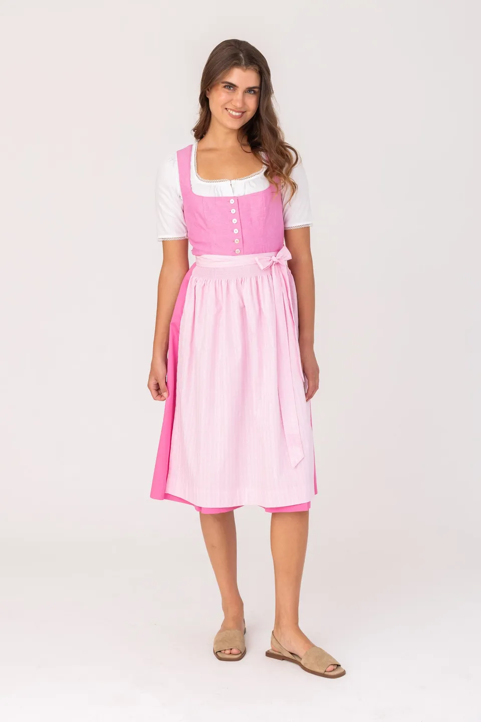 felicitas-damen-dirndl-dorothea-sally-rosa-baumwolldirndl-mit-sch-rze image 1