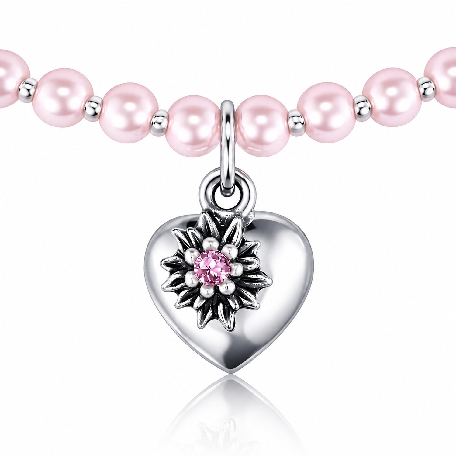 luisia-kinder-perlenkette-luna-mit-swarovski-kristallen-rosa image 1