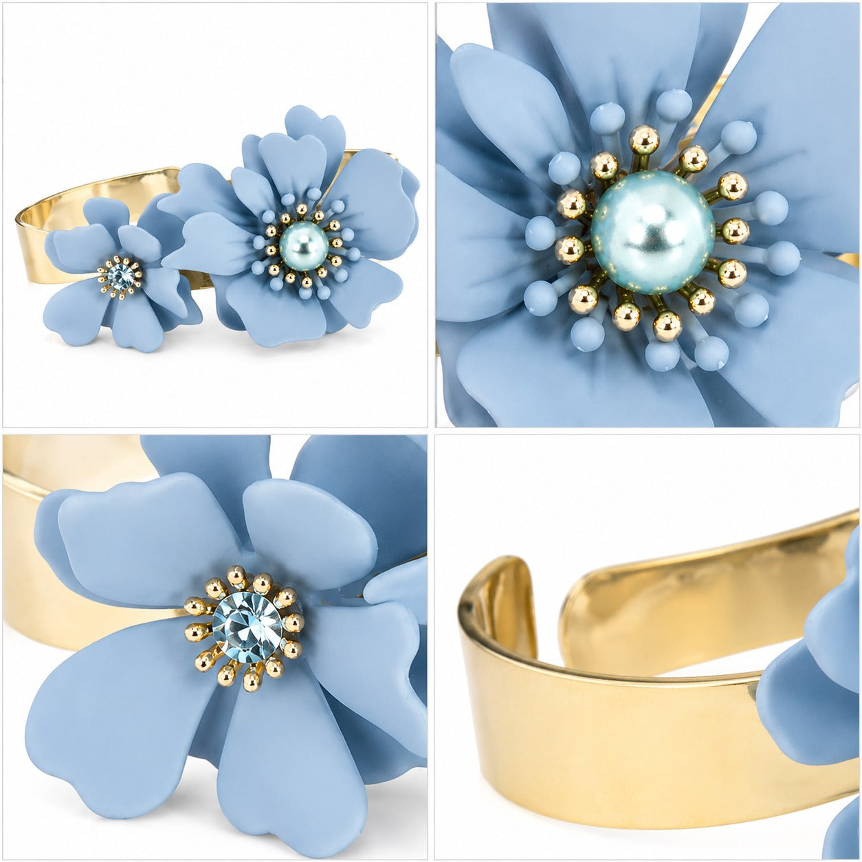 luisia-armreif-nelia-blumen-hellblau-16-karat-vergoldet image 6