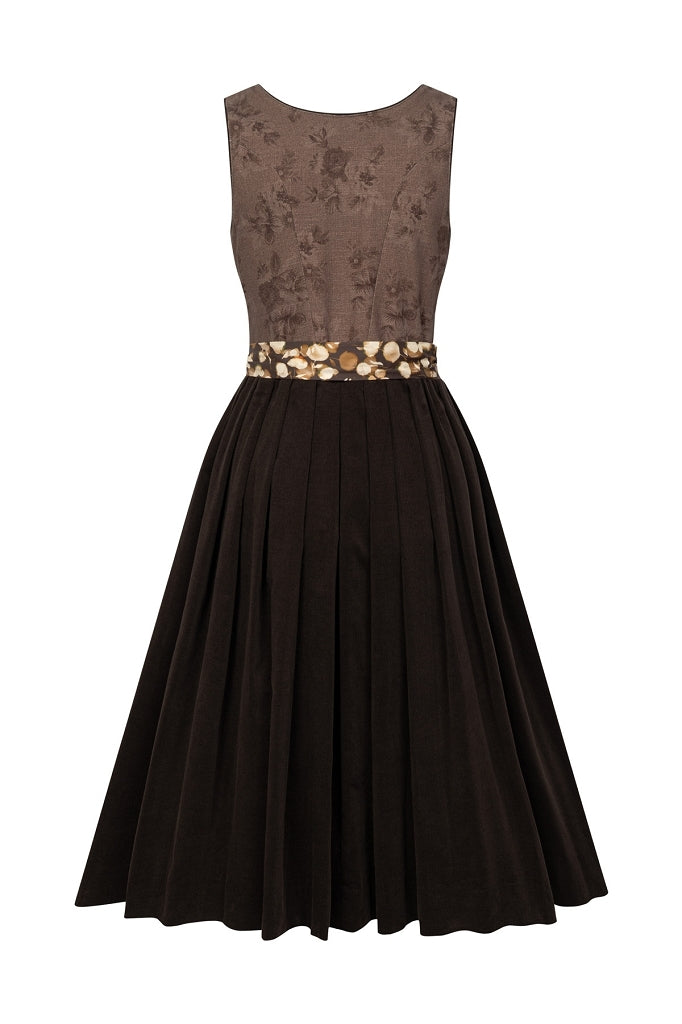 felicitas-damen-dirndl-deliah-floraler-print-baumwoll-cord image 7