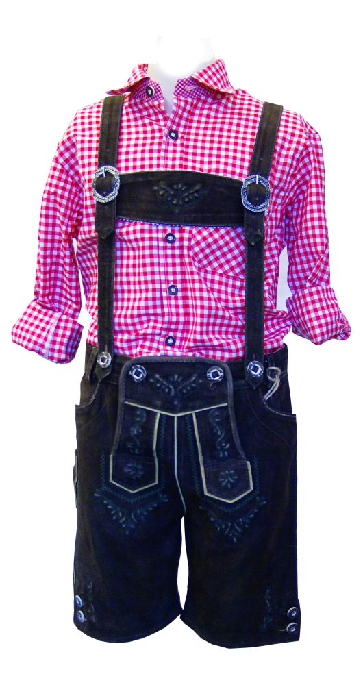 trachten-benkert-loisel-lederhose-gr-ne-stickerei-gr-92-164-ohne-hemd image 1