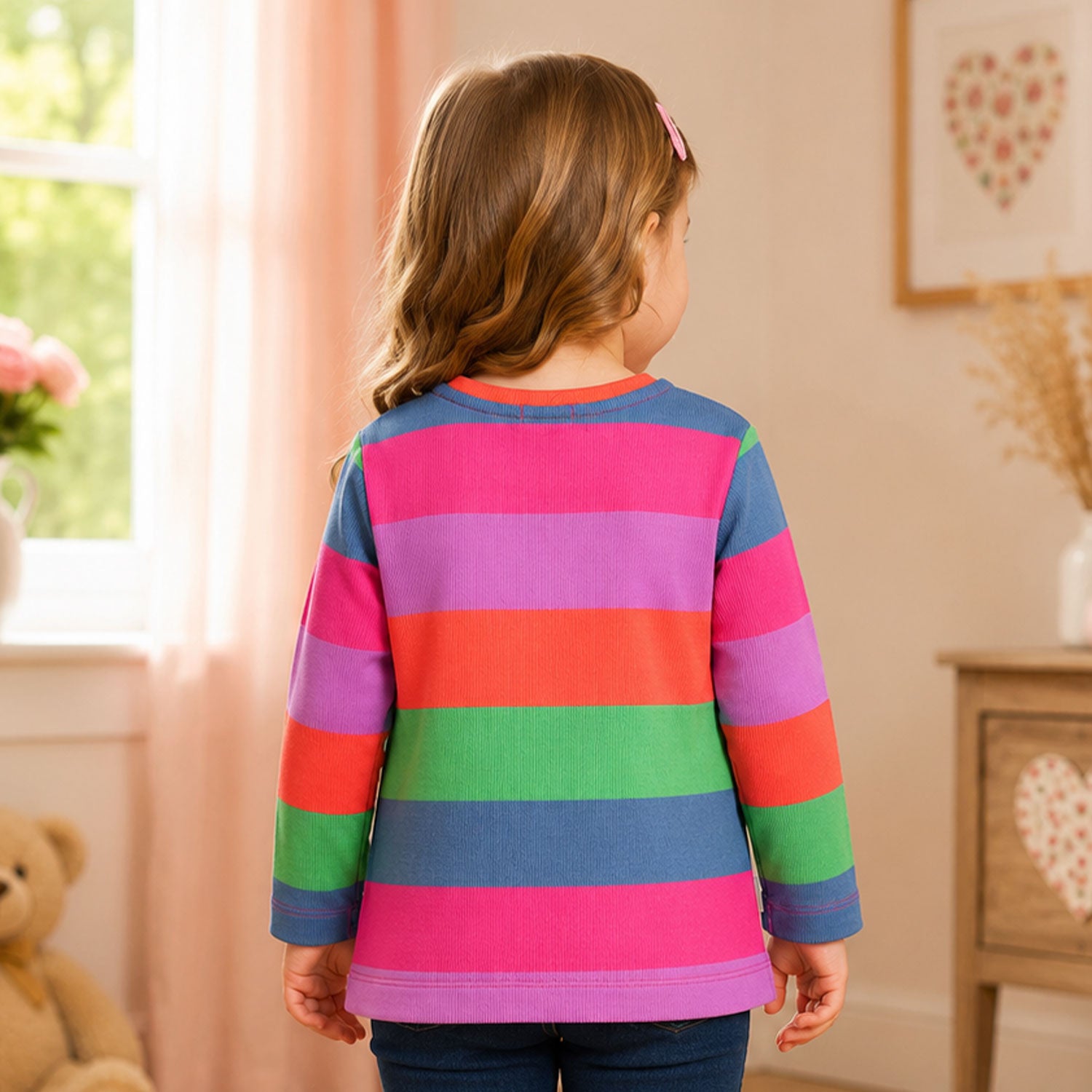 trachtenland-bondi-m-dchen-langarmshirt-be-mine-86966-stripe-pink-apricot image 6