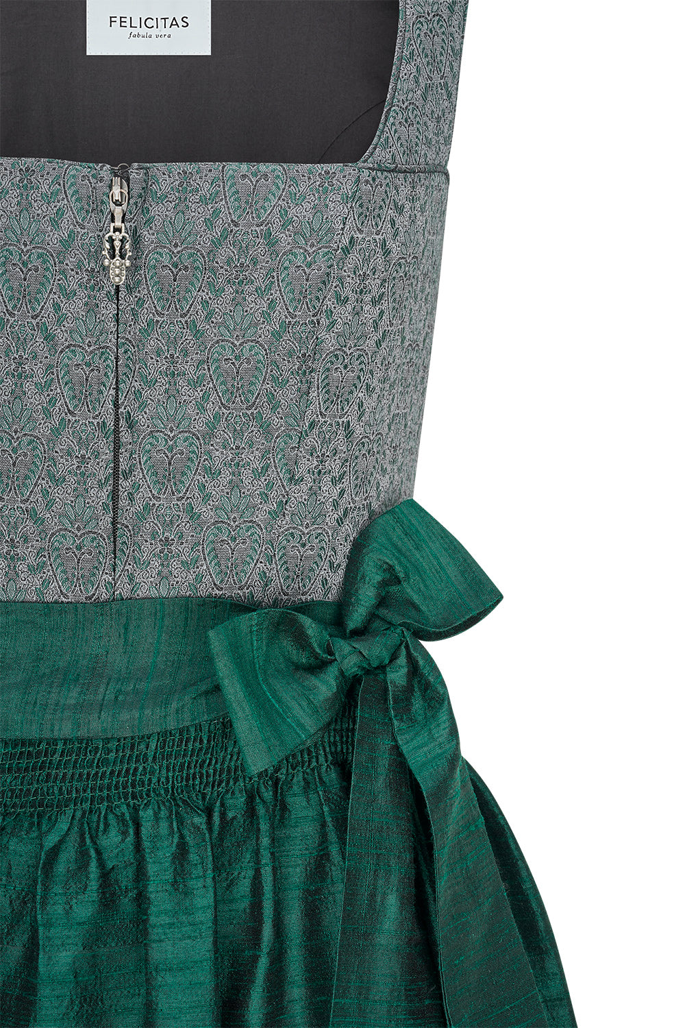 felicitas-deleila-damen-dirndl-70-cm-jacquard-mieder-anthrazit image 3