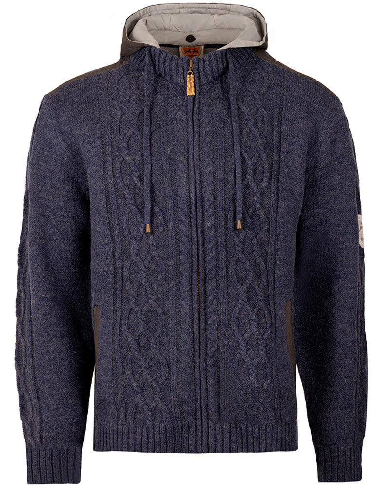 trachtenland-maddox-herren-trachten-strickjacke-waidsee-mit-kapuze-blau image 1