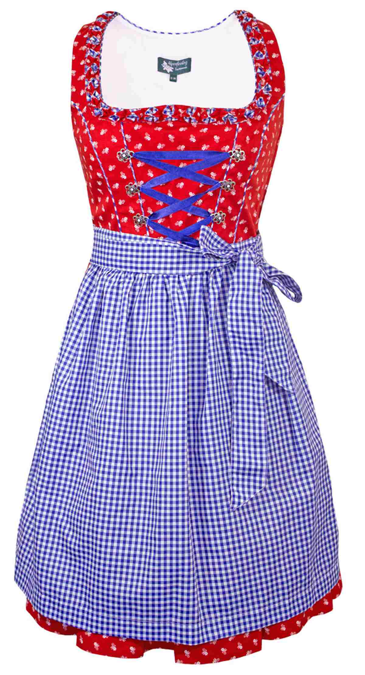 maddox-dirndl-achensee-traditionell-rot-kobalt-55-cm image 1
