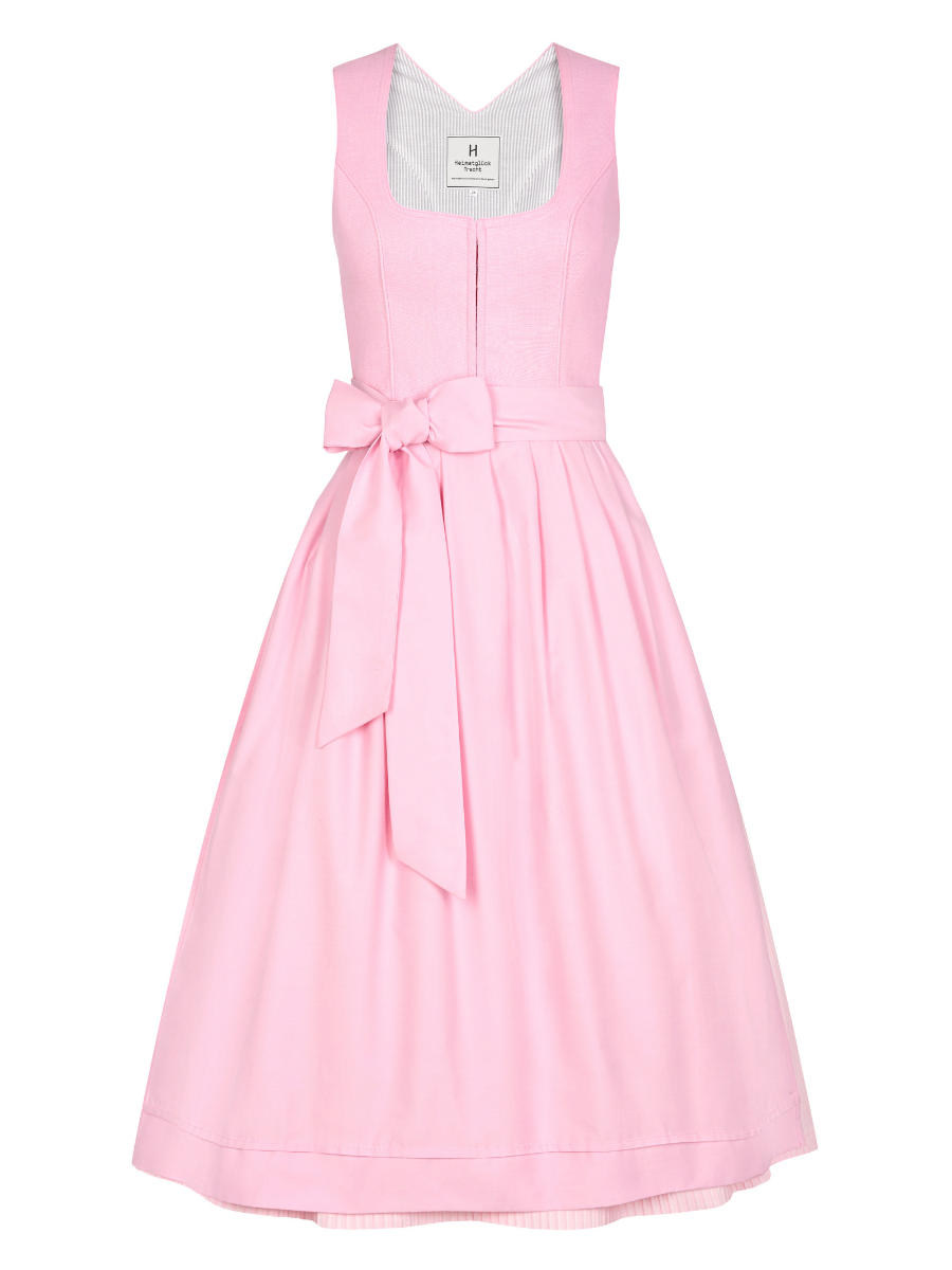 heimatgl-ck-dirndl-rosa-leinendirndl-mit-plisseerock image 1