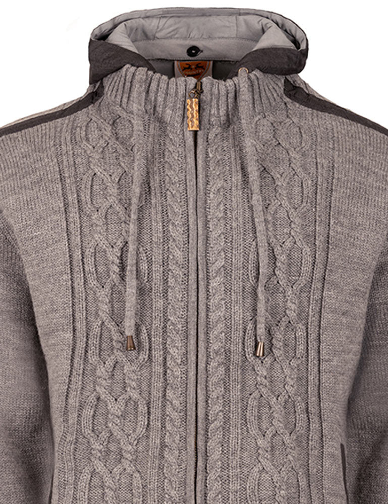 trachtenland-maddox-herren-trachten-strickjacke-waidsee-mit-kapuze-grau image 2