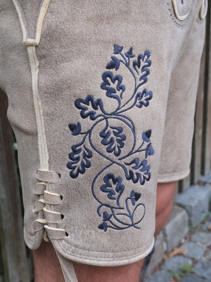 heimatgl-ck-lederhose-herzogstand-hirsch-dunkelblau-herren image 4