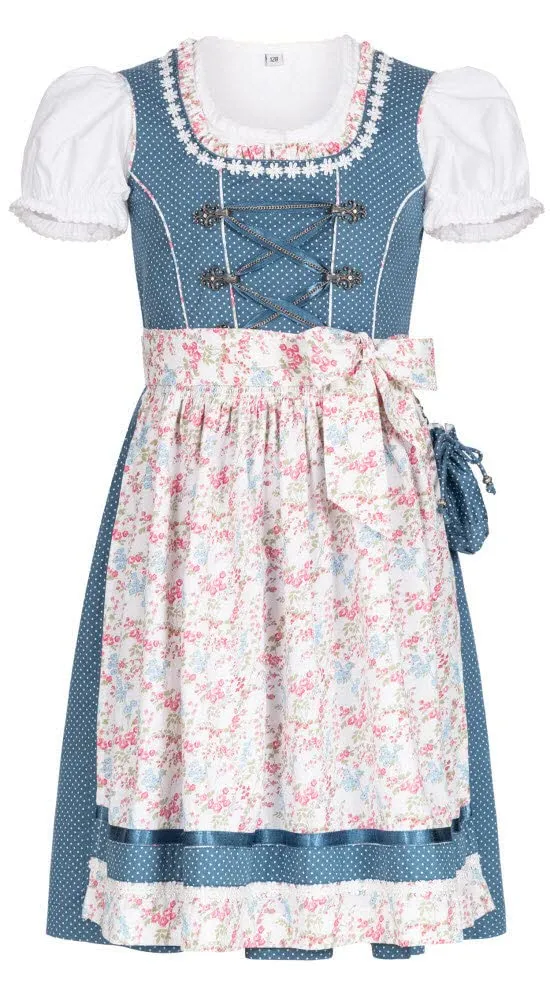 n-bler-kinderdirndl-nala-3-teilig-blau-mit-wei-en-p-nktchen image 1