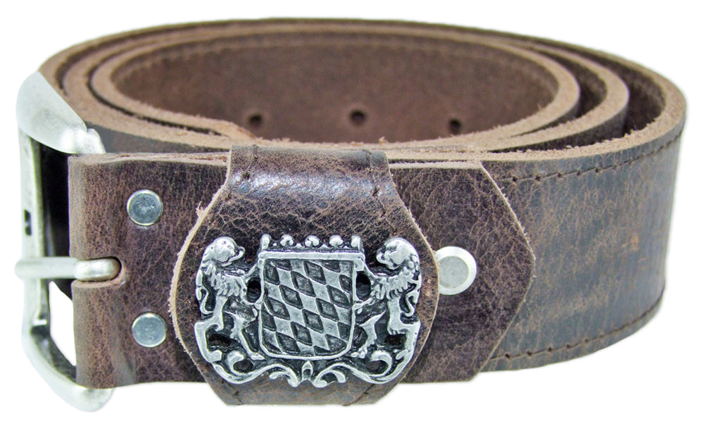 trachtenland-trachteng-rtel-mit-dornschnalle-und-bayernwappen-indiabraun image 5