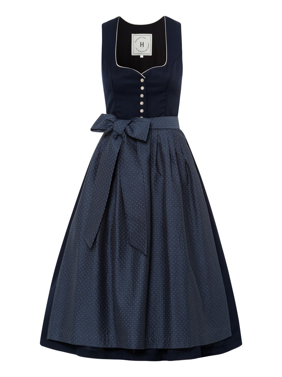 heimatgl-ck-dirndl-rosalinde-jacquard-dunkelblau-hochzeitsdirndl image 3