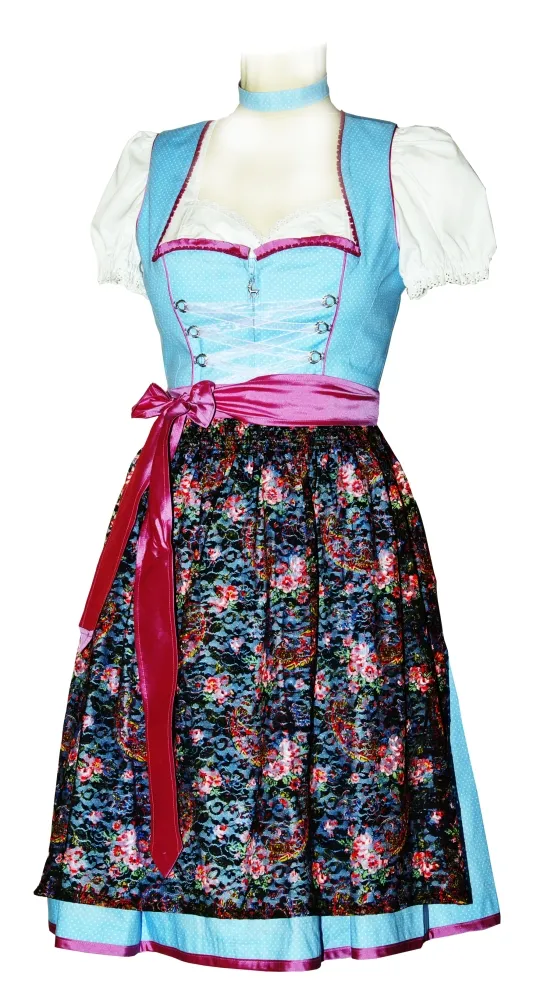 trachten-benkert-birgit-dirndl-hellblau-weiss-getupft image 1