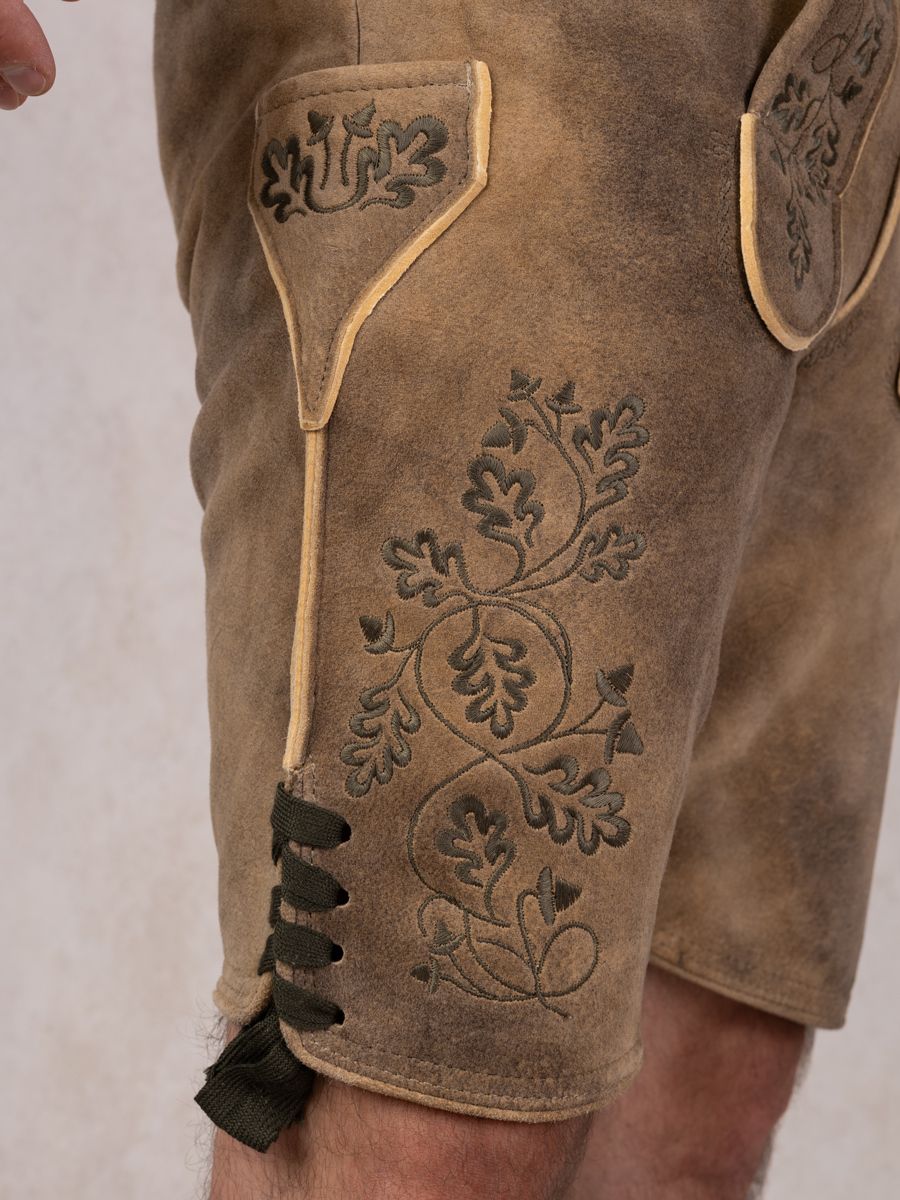 heimatgl-ck-lederhose-herzogstand-bock-olive-herren image 6