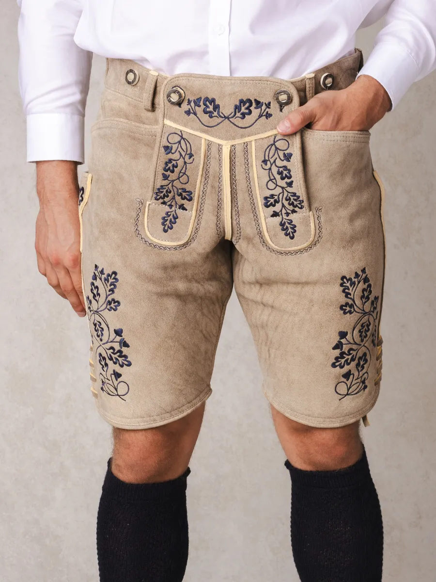 heimatgl-ck-lederhose-herzogstand-hirsch-dunkelblau-herren image 1