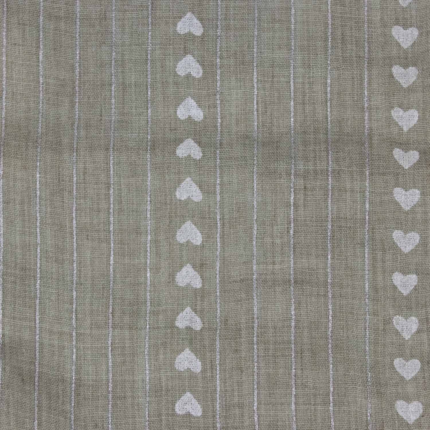 trachtenland-halstuch-schal-unifarben-mit-herzen-und-glitzerstreifen-185-x-70-cm image 3