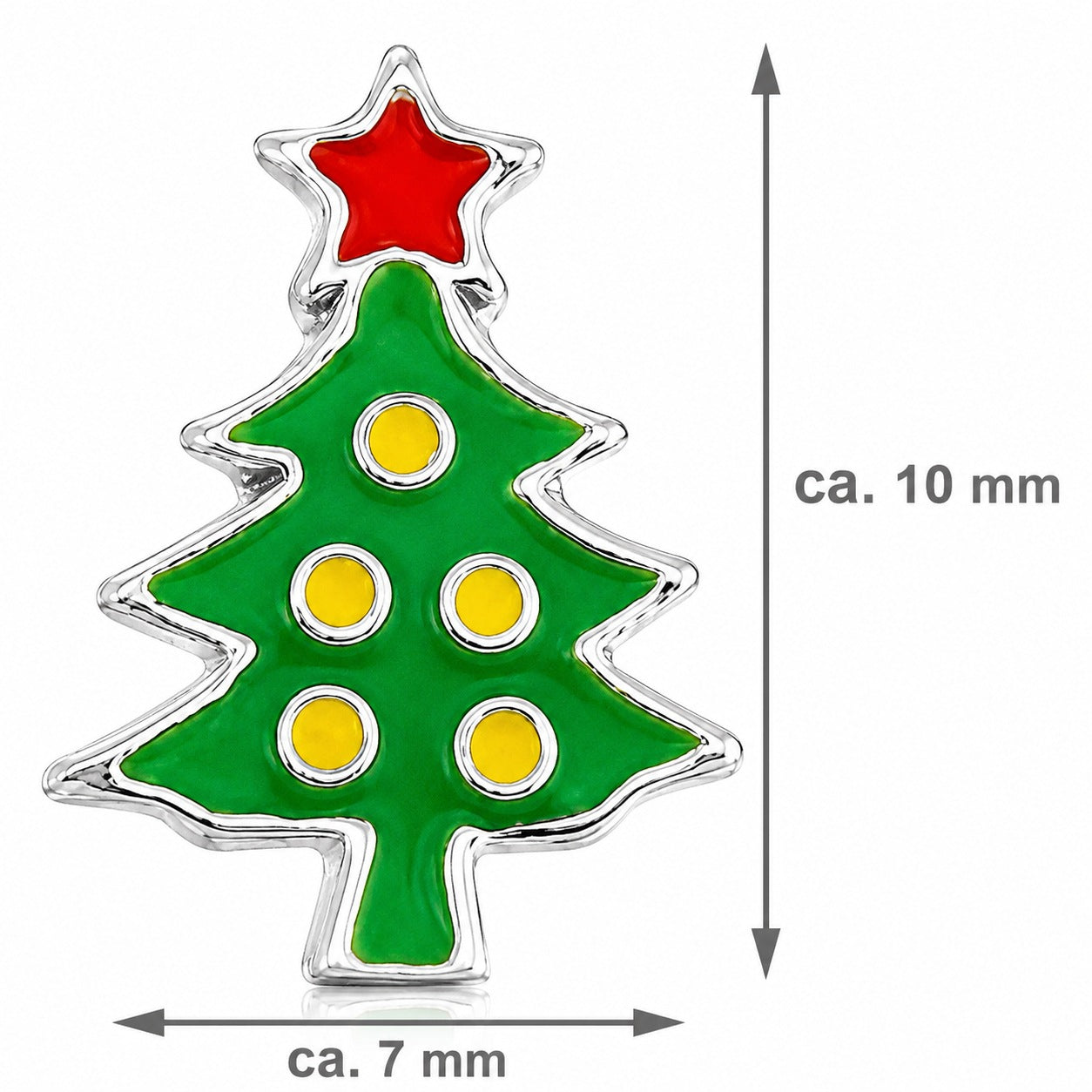 trachtenland-luisia-ohrstecker-weihnachtsbaum-e-14456-925-sterling-silber-gr-n-r image 2