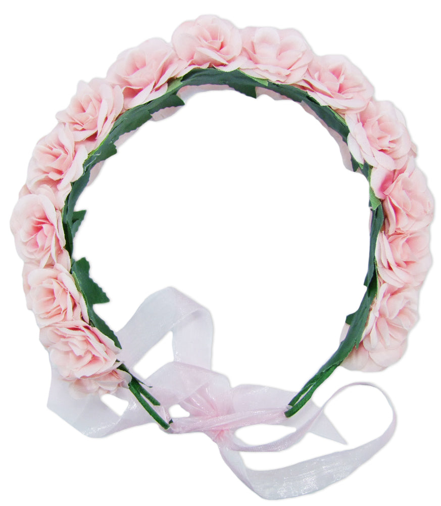 trachtenland-blumenkranz-zum-binden-mit-rosen-rosa image 1
