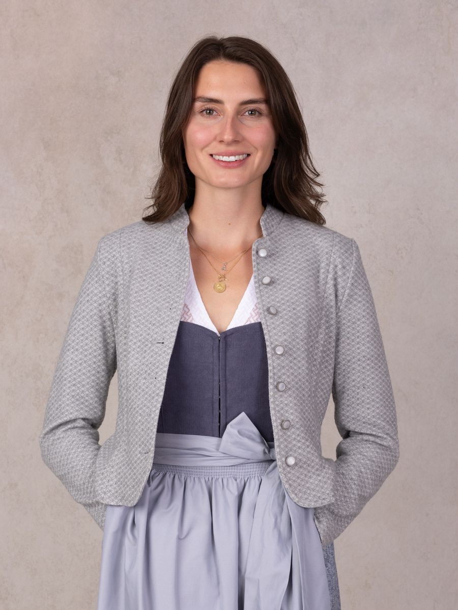 heimatgl-ck-blazer-patricia-trachtenjanker-grau-kurz-tailliert image 7