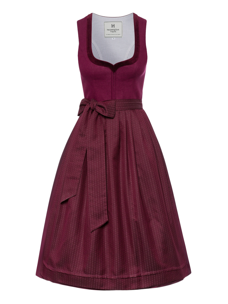heimatgl-ck-dirndl-farina-gucci-red-leinenmieder-dirndl image 1
