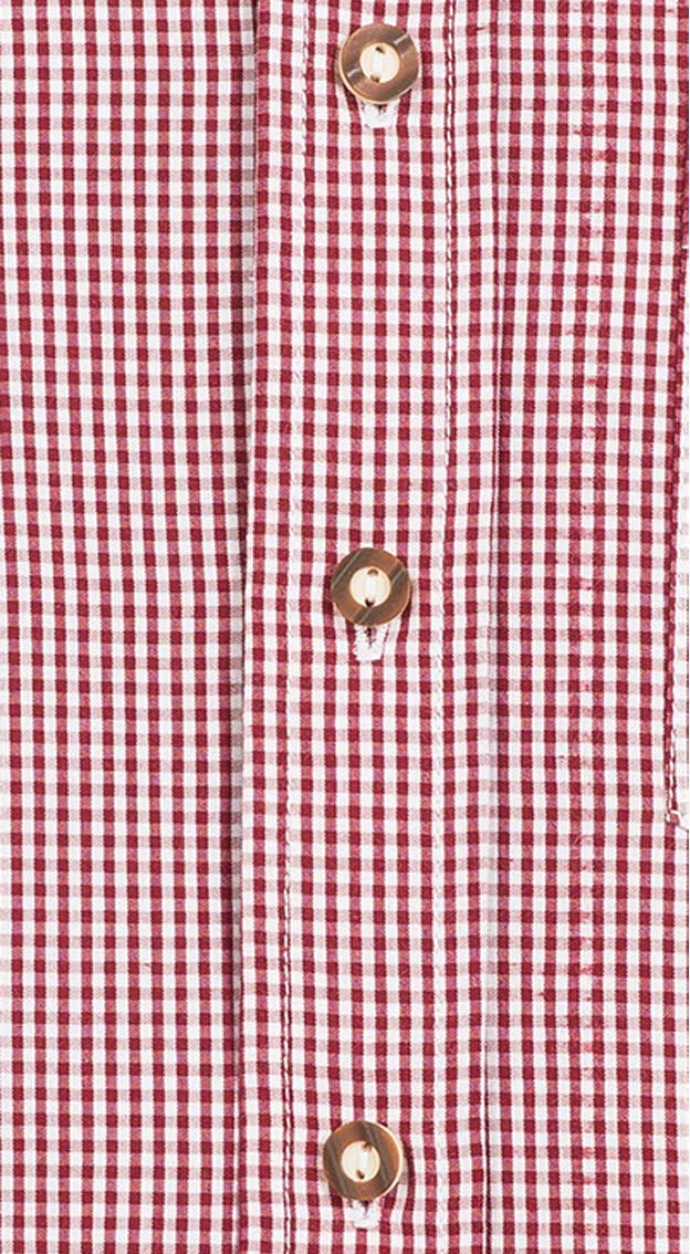 n-bler-trachtenhemd-herren-rudi-langarm-slim-fit-weinrot-bordeaux-kariert image 3