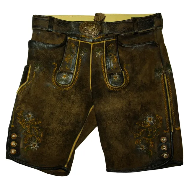 trachten-benkert-hohenberg-lederhose-speckig-tabak image 1