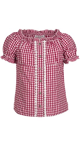 n-bler-dirndlbluse-corinna-m-dchen-kurzarm-wei-rot-kariert-2 image 6