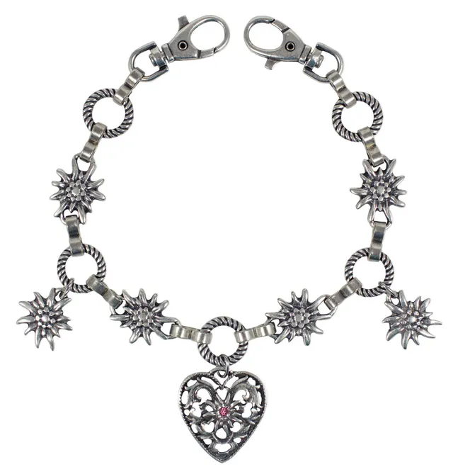 trachtenland-charivari-kette-mit-herz-pink-dirndlschmuck image 1