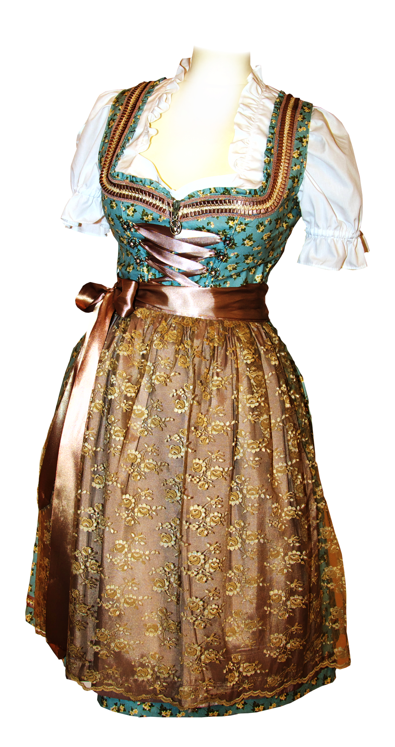trachten-benkert-falinka-dirndl-grau-gr-n-schoko image 1