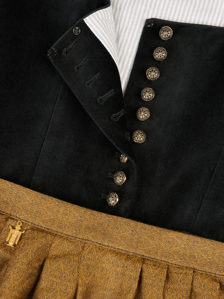 heimatgl-ck-dirndl-monaco-samtdirndl-schwarz-gold image 5