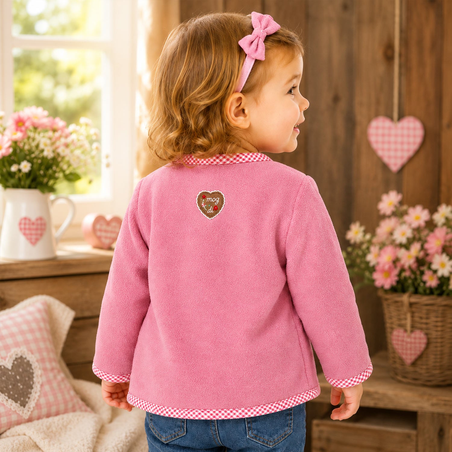 bondi-baby-m-dchen-fleecejacke-freches-madl-86851-old-rose image 4