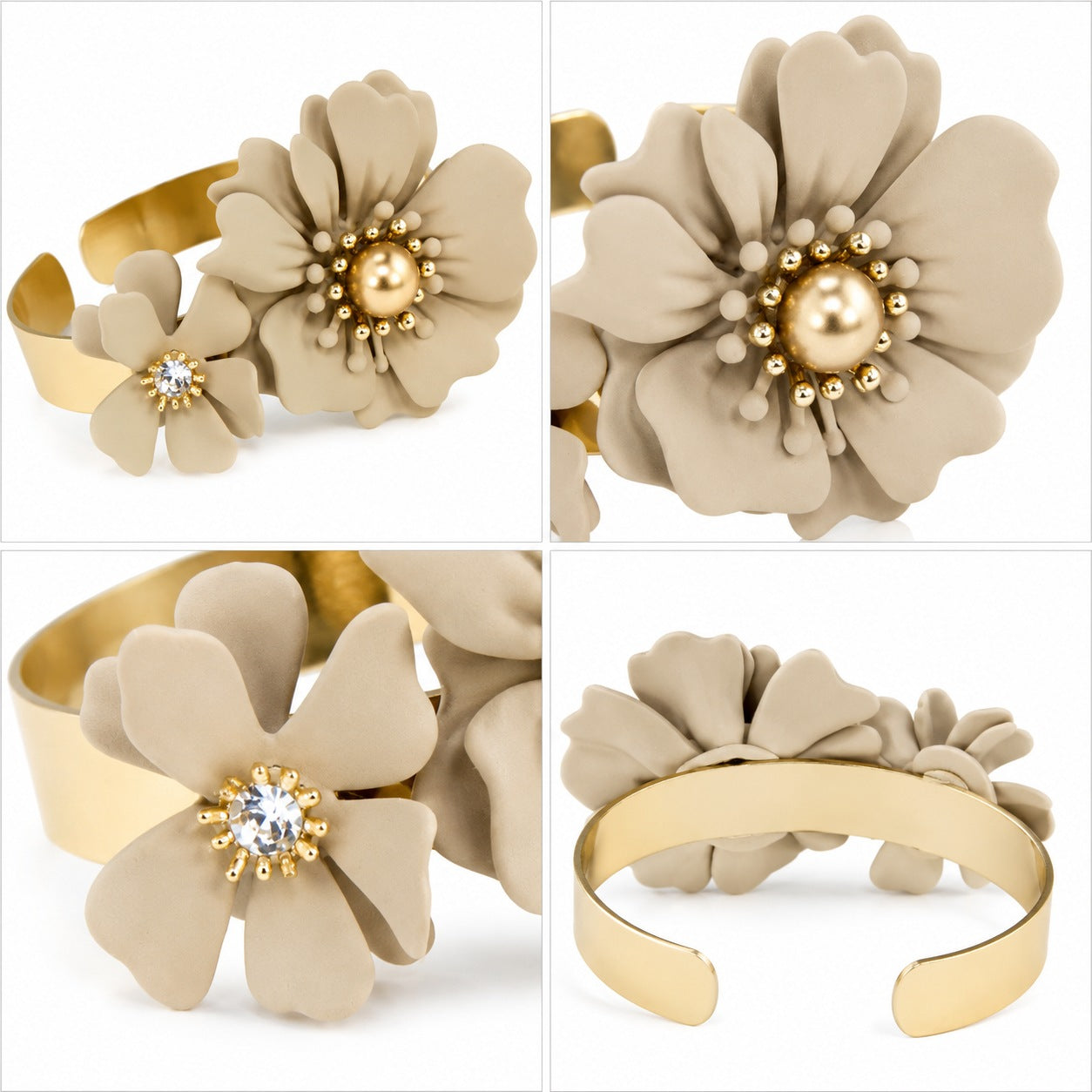 luisia-armreif-armspange-nelia-mit-blumen-16-karat-vergoldet-sand image 5