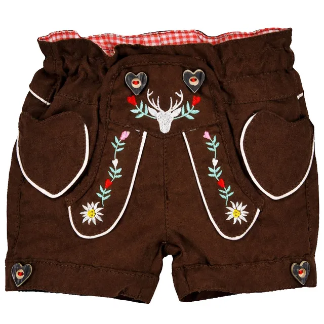 trachtenland-bondi-m-dchen-kunstleder-shorts-hirsch-86855-braun-shorts image 1