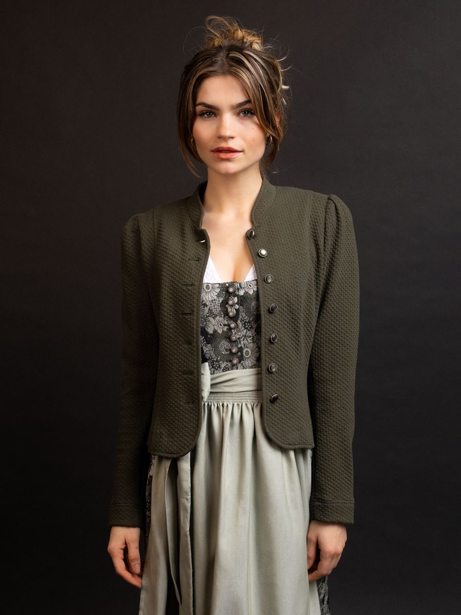 heimatgl-ck-blazer-charlotte-trachtenjanker-olivgr-n-puff-rmel image 4