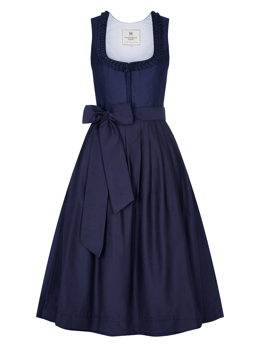 heimatgl-ck-dirndl-klara-marineblau-baumwoll-dirndl-mit-f-cherr-schen image 1