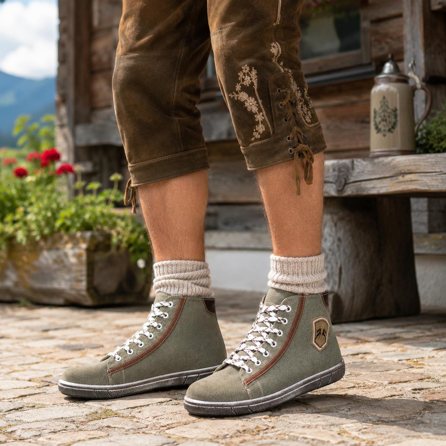 maddox-trachten-leder-sneaker-marinus-hoch-marmor-stein image 8