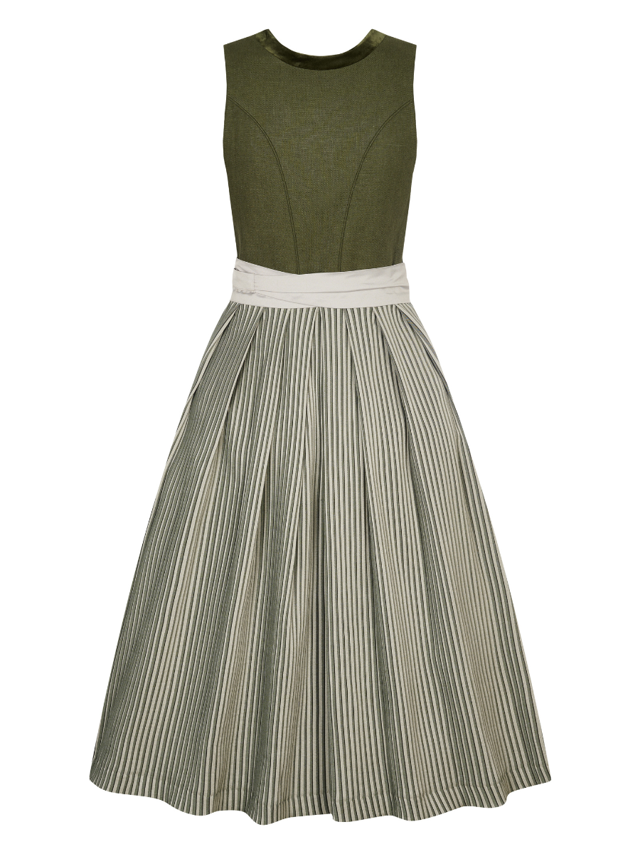 heimatgl-ck-dirndl-isolde-leinenmieder-oliv-plisseerock image 5