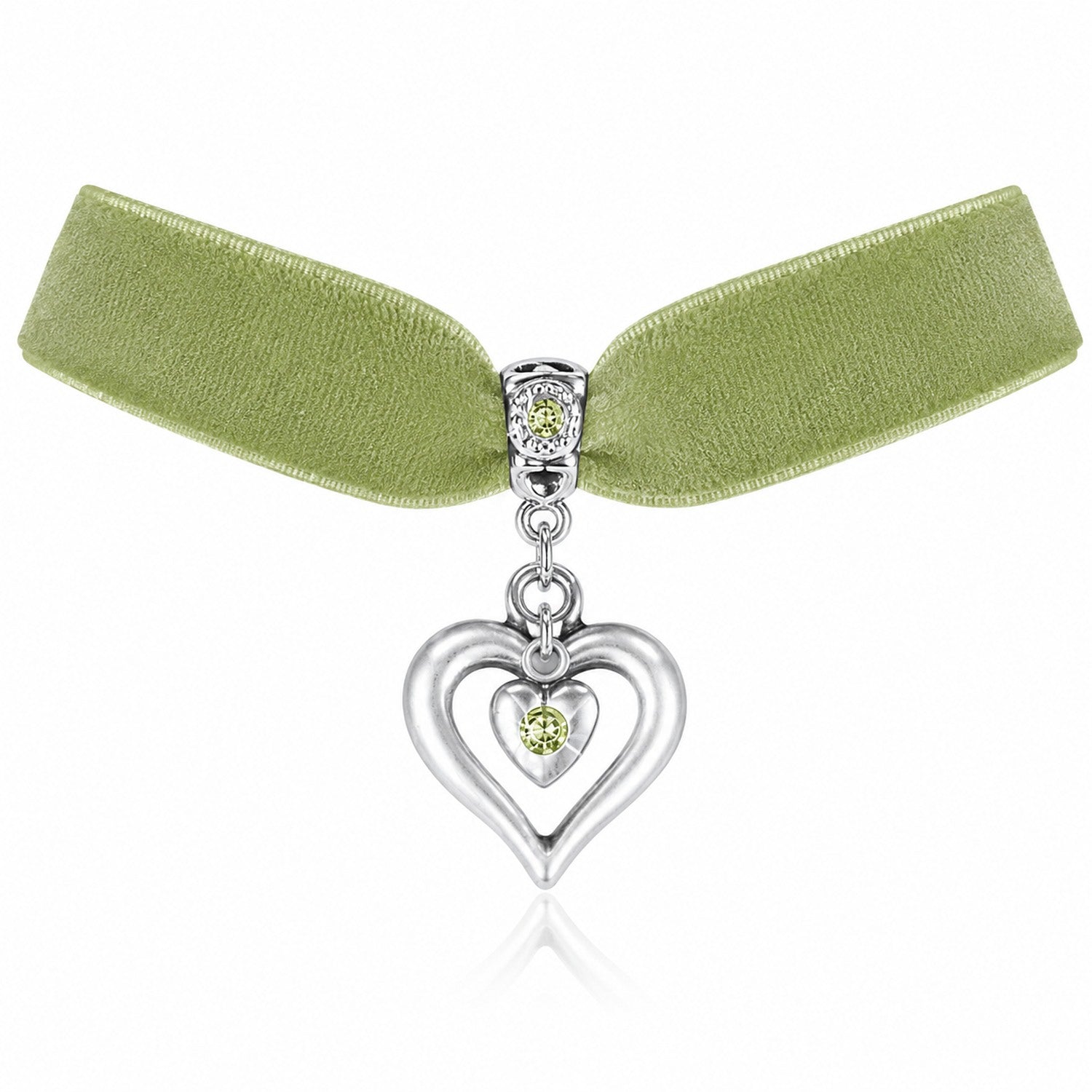 trachtenland-luisia-samt-kropfband-heart-in-heart-halskette image 5
