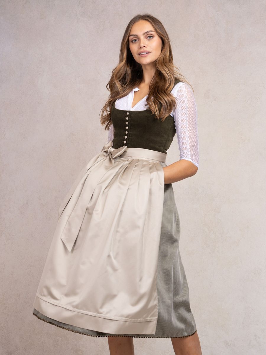 heimatgl-ck-dirndl-marie-samtdirndl-oliv-beige image 2