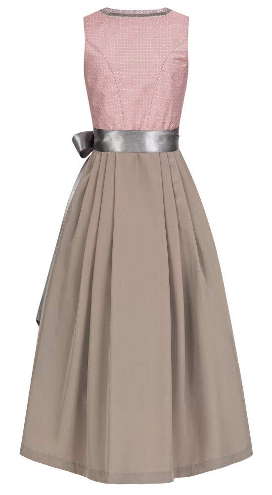 n-bler-dirndl-rosalinde-lang-rosa-damen-trachtenkleid-mit-sch-rze image 2