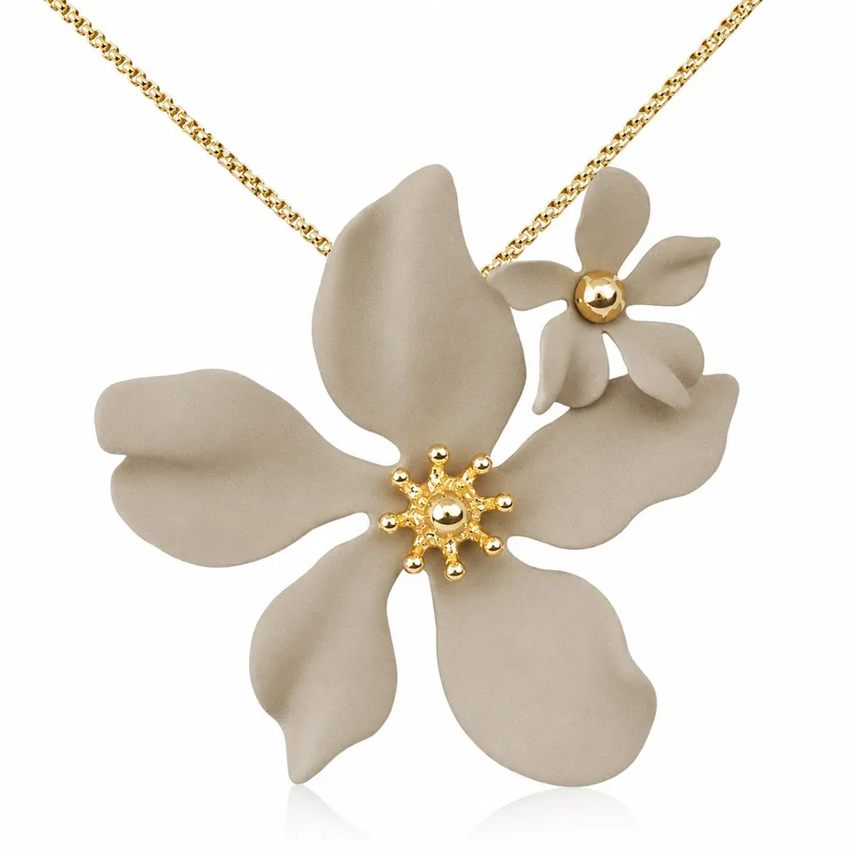 trachtenland-luisia-halskette-nelia-mit-blumen-16-karat-vergoldet-sand image 1