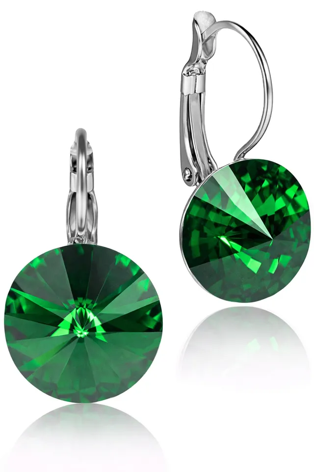 luisia-ohrringe-rivoli-12mm-kristalle-von-swarovski-majestic-green image 1