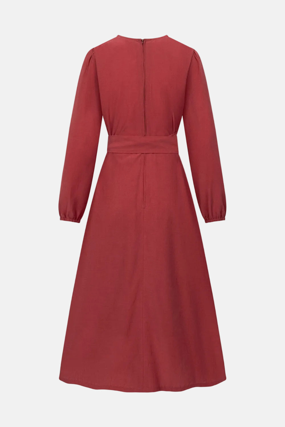 felicitas-damen-kleid-kari-wickeloptik-cupro-baumwolle image 3