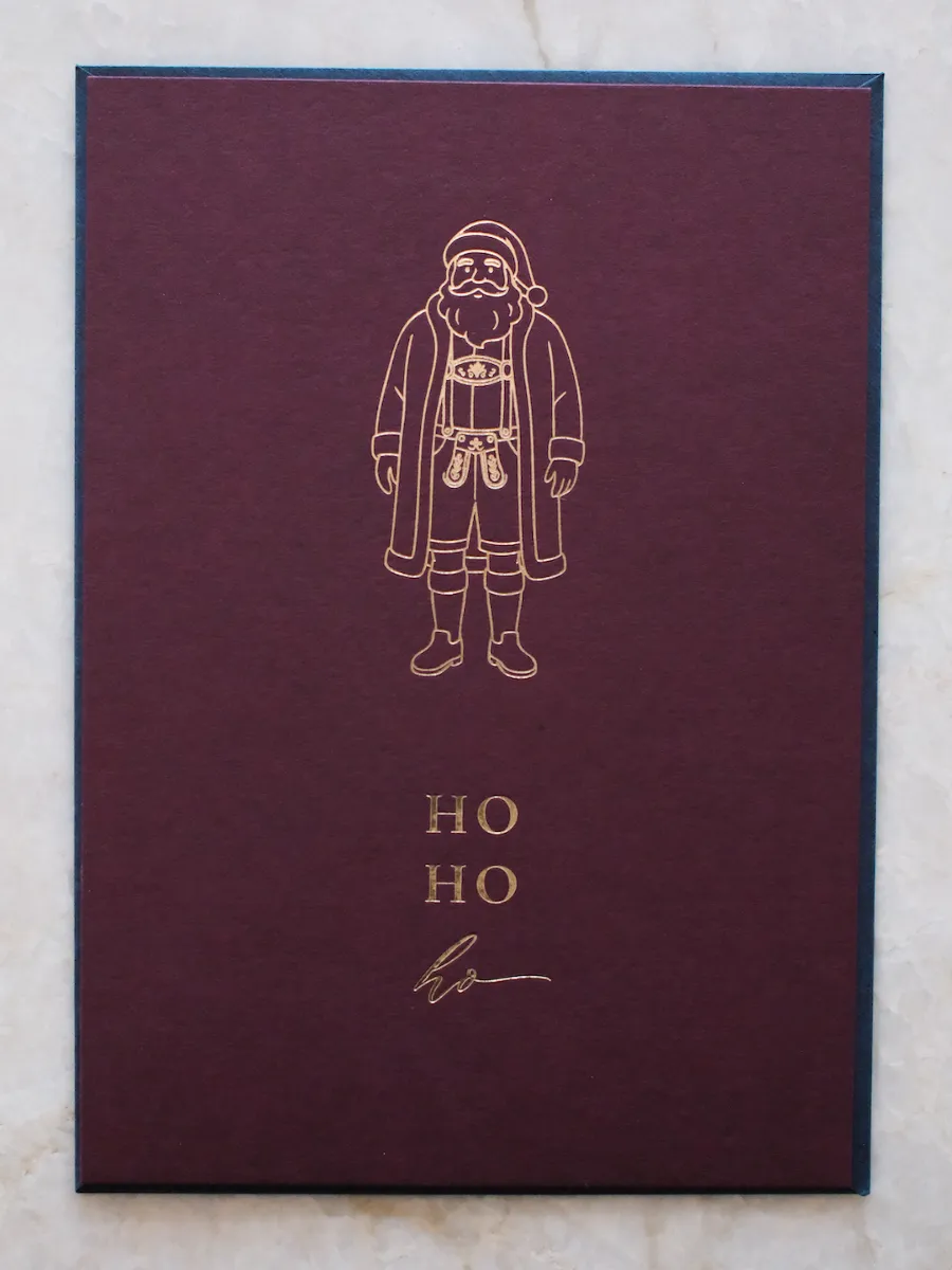 heimatgl-ck-weihnachtskarte-nikolaus-lederhose-postkarte image 1