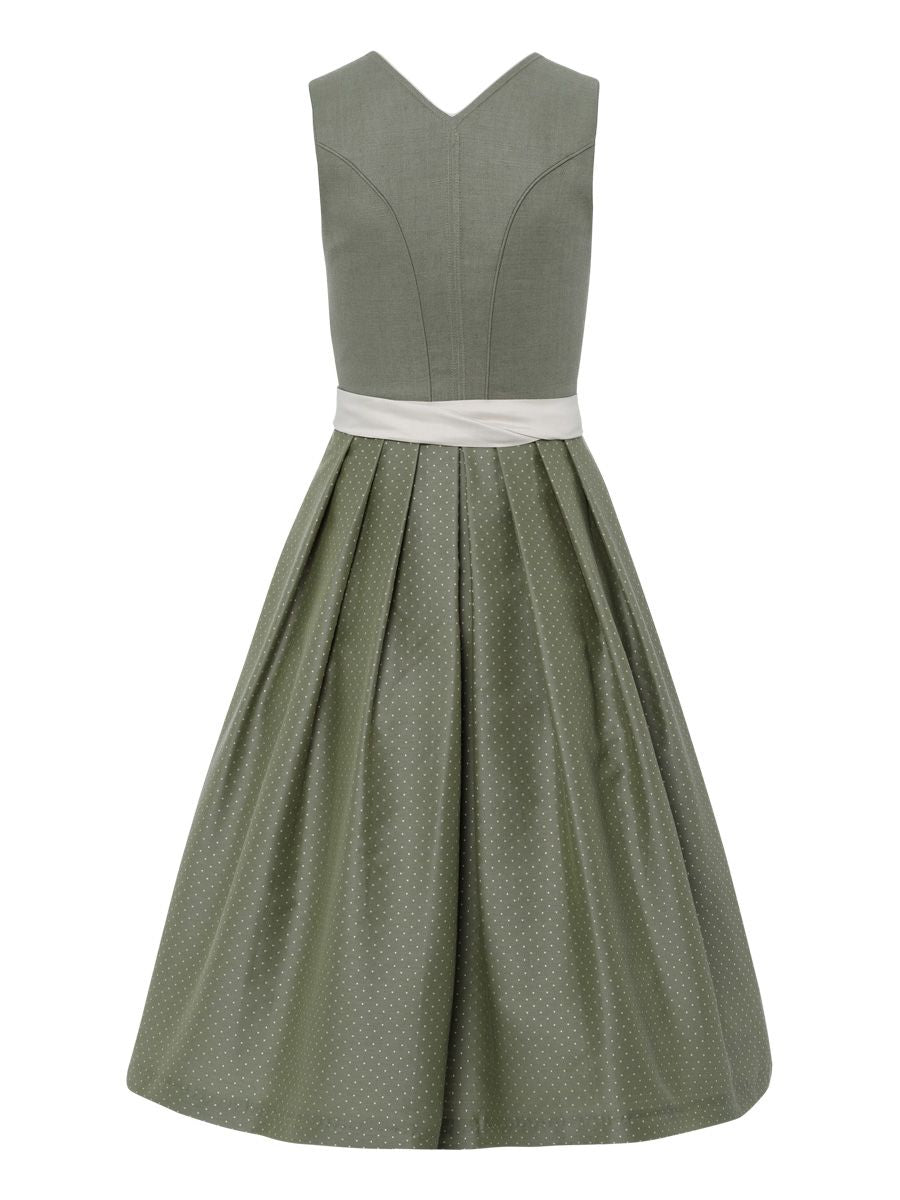 heimatgl-ck-dirndl-vivienne-salbei-leinen-herzausschnitt image 3