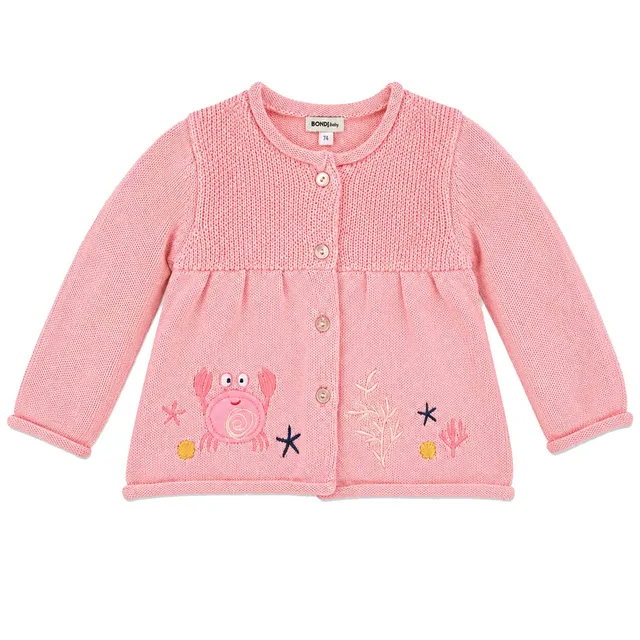 trachtenland-bondi-baby-strickjacke-marine-life-86693-candy-rosa image 1