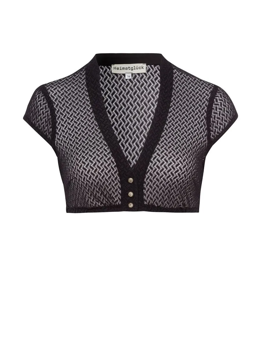 heimatgl-ck-bluse-lisl-kurzarm-schwarz-mit-spitze image 1