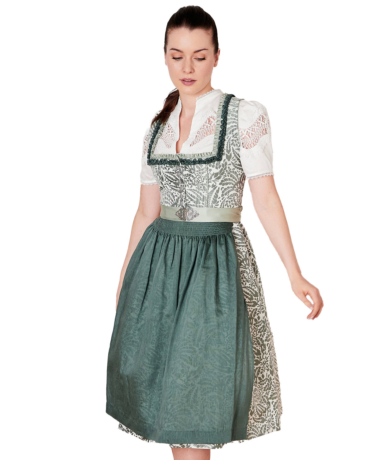 trachtenland-kr-ger-collection-dirndl-fritza-116367-70cm-gr-n-floral image 1