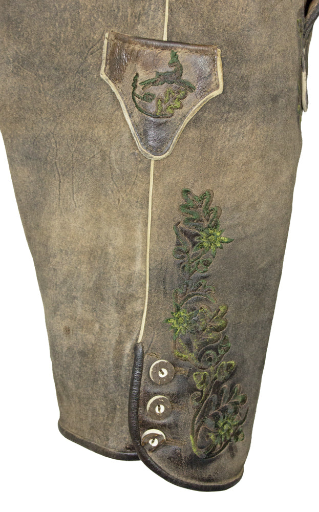 trachtenland-maddox-kurze-trachten-lederhose-plattspitz-mit-g-rtel-antik-zirbe-g image 8