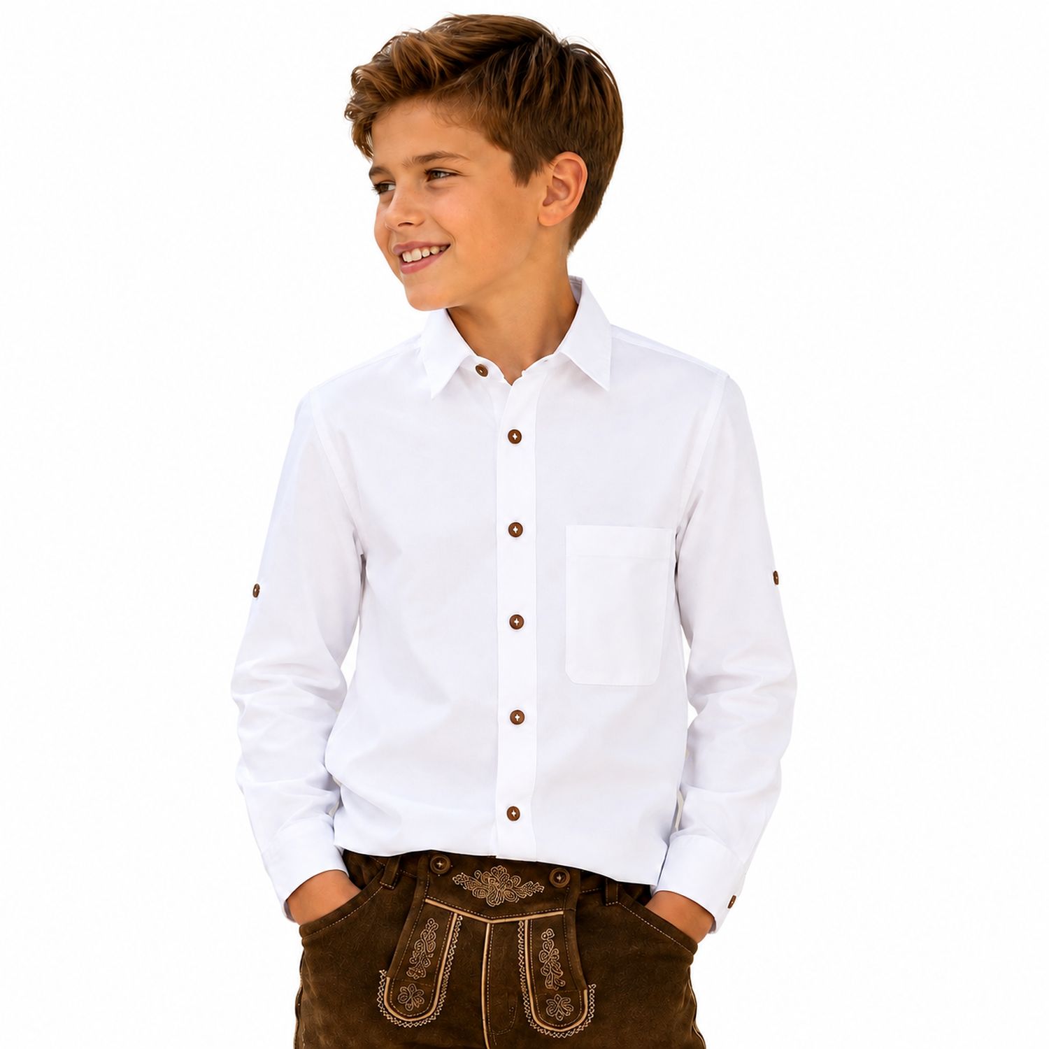 trachtenland-isar-trachten-kinder-trachtenhemd-klassik-48201-wei image 1